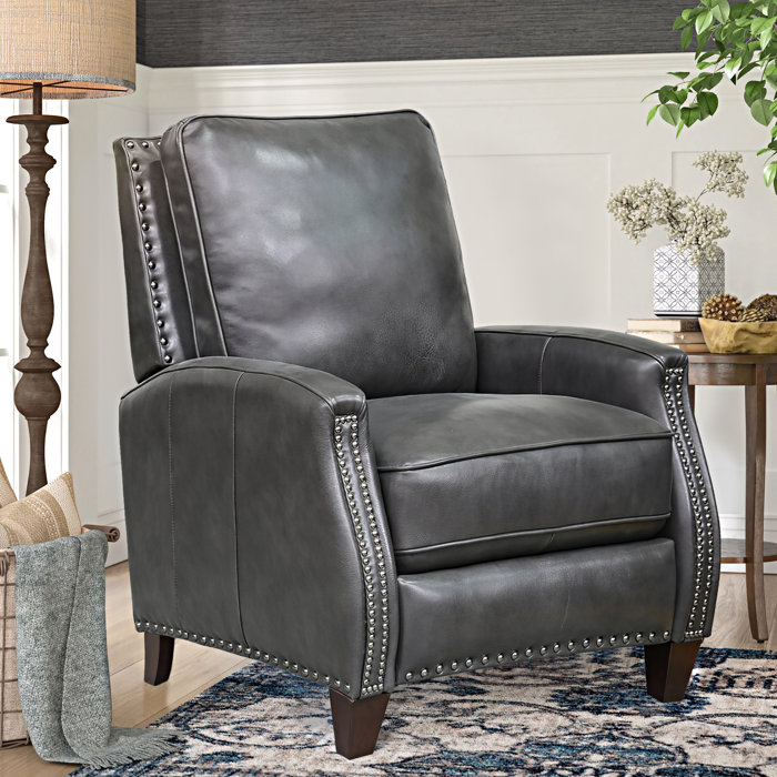 Birch Lane™ Dayse 31" Wide Genuine Leather Manual Standard Recliner